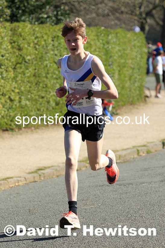 Boys Under-15s 5k, 2022 Northern 12 and 6 Stage Road Relays,  Birkenhead Park, Birkenhead, Wirral.  Photo: David T. Hewitson/Sports for All Pics